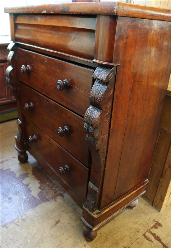 Victorian mahogany chest of drawers